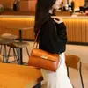 Bolso Retro de Piel de Vaca de Primera Capa 2025 Nuevo Bolso de Axila Bolso Cruzado de Moda para Mujer Bolso de Hombro de Cuero Genuino de Alta Calidad