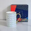 Conjunto de Xícara e Pires de Café em Porcelana Real Russa Série Estrela Conjunto para Chá da Tarde Conjunto de Chá Imperial Russo Caneca