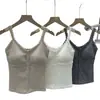 3270 # Nuevo top corto de encaje con botones para mujer con copas incorporadas, adecuado tanto para llevar solo como debajo de otra ropa