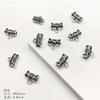 Vintage Japonês Liga de Prata Xizang Conector T Contas Soltas Contas DIY Feito à Mão Pulseira Colar Espaçador Material Acessórios