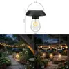 Pequena luminária de pendurar movida a energia solar, luminária de jardim externa, luz noturna para pendurar em árvores, luz decorativa para ambiente de varanda, pequena luminária para quintal, jardim, acampamento