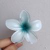 Pinza para el Cabello de Flor de Plumeria para Mujer, Pinza de Tiburón Floral, Accesorio Estilo Vacaciones en la Playa, Pasador, Adorno para el Cabello, Pinza para el Cabello