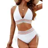 2027 Nuevo Modelo de Comercio Exterior Bikini de Dos Piezas Europeo y Americano Traje de Baño para Mujer Moderno Ajustado Más Vendido en Amazon Traje de Baño Transfronterizo