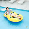 Flotador de Natación Doble Forma de 8 con Asas Salvavidas Anillo de Natación para Hombres y Mujeres Súper Grueso Inflable para Adultos Tamaño Grande Surf para Padres e Hijos