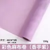 Papel de Embrulho Colorido de Linho em Rolo Flor Floricultura Artesanal Material DIY Malha Impermeável Rolo de Linho Atacado