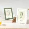 Marco de Foto de Madera Gruesa Mate de 7 pulgadas Estilo Ins Nórdico Marco de Mesa para Uso Horizontal y Vertical, Adecuado para Ilustraciones de Plantas Verdes y Pinturas en Vidrio