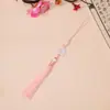 Festival do Meio Outono Pingente de Borla Coelho de Jade Branco de Acetato Estilo Antigo Acessórios de Vestuário Cinto Hanfu Cheongsam