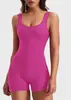 Moda Europea y Americana Elegante Mono de Color Sólido Simple con Tirantes Espalda Descubierta Cintura Expuesta Plisado para Mujer con Copas Incorporadas