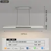 Luminária pendente linear minimalista para restaurante, luz LED moderna e simples para balcão de bar, mesa de jantar, luxo discreto sem luz principal, sala de chá nórdica, escritório