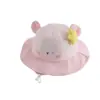 Bonito Sombrero de Cubo para Bebé, Sombrero Infantil de Colores Bloqueados de Moda, Diseño de Estrella y Oso, Sombrero de Pescador para Niñas, Sombrero Delgado de Protección Solar para el Verano