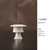 Soporte de Incienso de Alto Grado Estilo Zen Chino con Relieve Blanco Dingyao, Quemador de Incienso Hecho a Mano, Adorno de Quemador de Incienso Vintage para Sala de Té