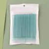 100 Piezas/Paquete de Bolsita de Varilla de Cristal para Pestañas Bastoncillos de Algodón Desechables Palo Limpiador de Cabeza Pequeña Cepillo Micro Maquillaje Multifuncional con Punta