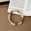 Pulsera deabalorios hecha a mano con degradado de súper hada, temperamento de mujer, sentido avanzado, personalidad única, moda exquisita, pulsera versátil