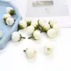 Simulación de rosa, pequeño capullo, bricolaje, fabricación de flores para la muñeca, accesorios, mini capullo de té, sombrero de paja, tarjeta para el cabello, decoración