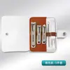 Cortauñas Angulado Estilo Alemán Transfronterizo Set de Herramientas de Manicura de 10 Piezas Lima de Uñas Plegable Portátil de Gama Alta Set Personalizado de Cortauñas