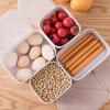 Refrigerador Cuadrado para alimentos, lonchera portátil para el hogar, lonchera bento, caja de almacenamiento de plástico de grado alimenticio para frutas y verduras