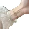 "Flor de Seda Año tras Año" Pulsera Esmaltada Nueva Pintada en Oro Estilo Chino para Mujer, Joyería de Diseño de Lujo Ligero de Nicho de Gama Alta