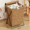Cesto de Roupas Sujas, Cesto de Armazenamento de Lavanderia de Grande Capacidade, Rack de Armazenamento Dobrável para Uso Doméstico, Cesto de Lavanderia para Banheiro