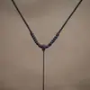 Cordão para Pingente Nó Vajra de Nove Fios Feito à Mão, Cordão de Colar Teçido à Mão, Ajustável com Cordão para Homens e Mulheres