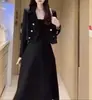 Conjunto de Moda Tendencia Estilo Influencer para Mujer, Nuevo Conjunto de Dos Piezas de Chaqueta Estilo Hepburn y Falda de Cintura Alta para Otoño