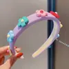 Diadema infantil fruta esponja flor pequeña lavado de cara maquillaje presión para el cabello no lastima la cabeza linda princesa niña accesorios para el cabello