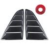Modificación de automóvil adecuada para el panel de entrada de aire lateral del Ford Mustang 15-22, ventana lateral trasera, persiana de salida de aire falsa