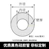 Tubo de silicona negro, manguera de goma resistente a altas temperaturas y al aceite, disponible en tamaños 2/4/5/6/7/8/9/10 mm, grado industrial, tubería de agua engrosada