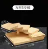 Utensilios para Barbacoa de Escalera Estilo Japonés, Platos para Sashimi y Sushi, Platos Artísticos, Utensilios Creativos para Hot Pot, Madera de Pino