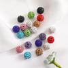 Cartão 10mm6 linha de bolas de broca DIY jóias artesanais Shambhala através do buraco cheio de fabricantes de bolas de argila de broca fornecimento direto de contas soltas