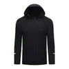 Chaqueta deportiva de secado rápido para correr para hombres y mujeres, adecuada para primavera y otoño, entrenamiento de atletismo, ciclismo y montañismo, con cremallera, capucha y diseño a prueba de viento, disponible para venta al por mayor