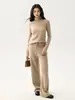 Nueva colección de otoño: Suéter de punto para mujer 100% cachemira pura, de manga larga, corte ajustado, estilo simple, cuello alto
