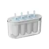 Caja para paletas de hielo, molde para helado de grado alimenticio con tapa, herramienta de molde para helado casero, máquina para hacer paletas de uso doméstico, caja para cubitos de hielo