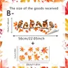 Decoración de Ventanas para Tienda de Hogar de Acción de Gracias Pegatinas al por Mayor Animales del Bosque de Otoño Pegatinas Electrostáticas sin Adhesivo para Vidrio
