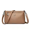 Bolso de Piel Suave de Vacuno para Mujer Nuevo Simple Casual Bolso de Madre Versátil Gran Capacidad Portátil Bolso de Hombro
