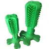 Nuevo Diseño Tamaño Grande Cerdas Largas Caja Plástica Individual Empaque Cepillo de Dedo de Silicona Cepillo de Dientes Cepillo de Dientes de Grado Alimenticio