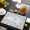 Manteles Estampados de Lino de Venta Caliente Transfronteriza Temu, Mantel Aislante de Mesa con Flor de Girasol, Decoración del Hogar