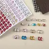 Rhinestones K9 de Alta Calidad para Uñas con Forma de Nido de Pájaro, Coloridos Cristales de Huevo de Paloma Lujosos y Deslumbrantes, Rhinestones de Punta Trasera para Uñas de Gama Alta