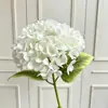 Flor de hortensia artificial individual para decoración floral de bodas, flores artificiales para decoración suave de sala de estar en casa estilo europeo, hortensia para paisajismo de proyectos
