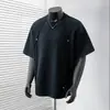 Camisa de Manga Corta Unisex Casual Holgada Transpirable Fresca Cómoda con Diseño de Pliegues Tridimensionales y Remaches, Estilo Nuevo Verano 2026