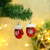 Adornos navideños de plástico, medias navideñas, muletas, colgantes, pequeños adornos para árboles de Navidad.