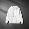 Sudadera de Algodón Unisex con Capucha de Color Sólido, Manga Larga, Otoño, Estilo Callejero Americano Personalizado, Marca de Tendencia Holgada, Estilo Coreano Casual