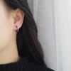 Pendientes de estilo neutro retro japonés y coreano, estilo de pareja personalizado, unisex, con hebilla de clip, estilo Hong Kong, estilo frío, aro de moda.