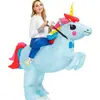 Disfraz inflable de dinosaurio personalizable traje de tiburón alienígena Halloween disfraz divertido para actuación decoración de fiesta