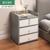 Mesita de noche simple, pequeño mueble de almacenamiento para uso doméstico, estante de almacenamiento, adecuado para dormitorios y apartamentos de alquiler
