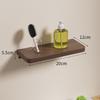 Estante de Baño Estantería de Almacenamiento Mesa de Lavado Colgante de Pared Estantería de Almacenamiento para Lavabo de Baño Diafragma de Madera Maciza