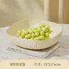 Plato de Fruta Color Crema para Sala de Estar, Mesa de Café de Uso Doméstico, Nuevo Modelo 2025, Cesta de Frutas de Lujo Ligero de Moda, Frutero, Bandeja para Dulces y Bocadillos