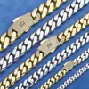 Pulseras Personalizadas para Hombre Hip-Hop Europeo y Americano Cadena Cubana Brillante de Oro de 14K Tendencia Versátil Joyería Transfronteriza Accesorios Más Vendidos