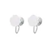 Aretes de Flor de Rosa Estéreo Negros, Estilo Retro de Hong Kong Super Hada Diseño de Nicho Aretes de Camelia, Estilo Personalizado de Verano