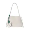 Bolsa de mão casual de grande capacidade com padrão trançado vintage, elegante 2026 nova bolsa de ombro casual de luxo leve para mulheres de verão