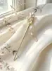 Novo prendedor de cabelo com borla estilo chinês para mulheres, estilo antigo, metal de alta qualidade, para coque de magnólia, estilo nacional, franja fria, cheongsam, balanço de passo